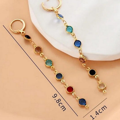 Colorful Crystal Beaded Earrings