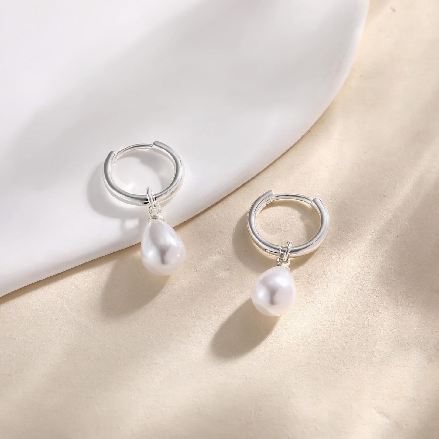 Water Drop Pearl Earrings