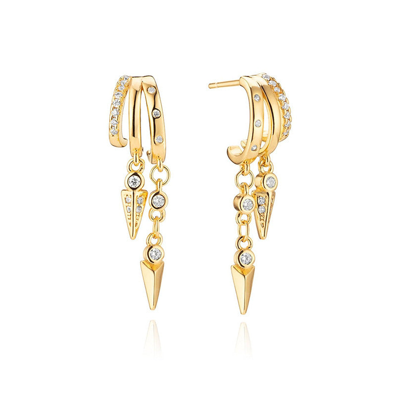 Personalized Diamond Overlay Earrings