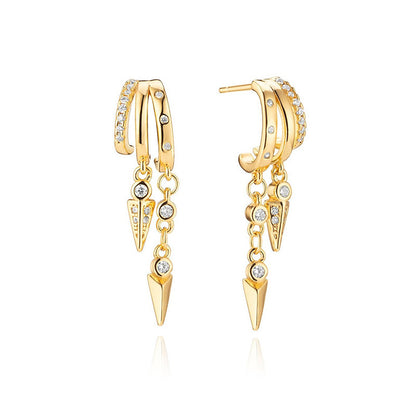 Personalized Diamond Overlay Earrings