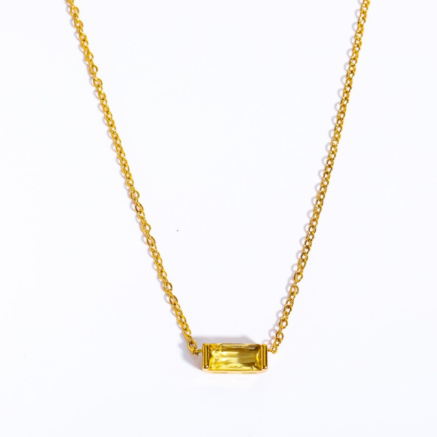 Twelve Birthstone Clavicle Necklace