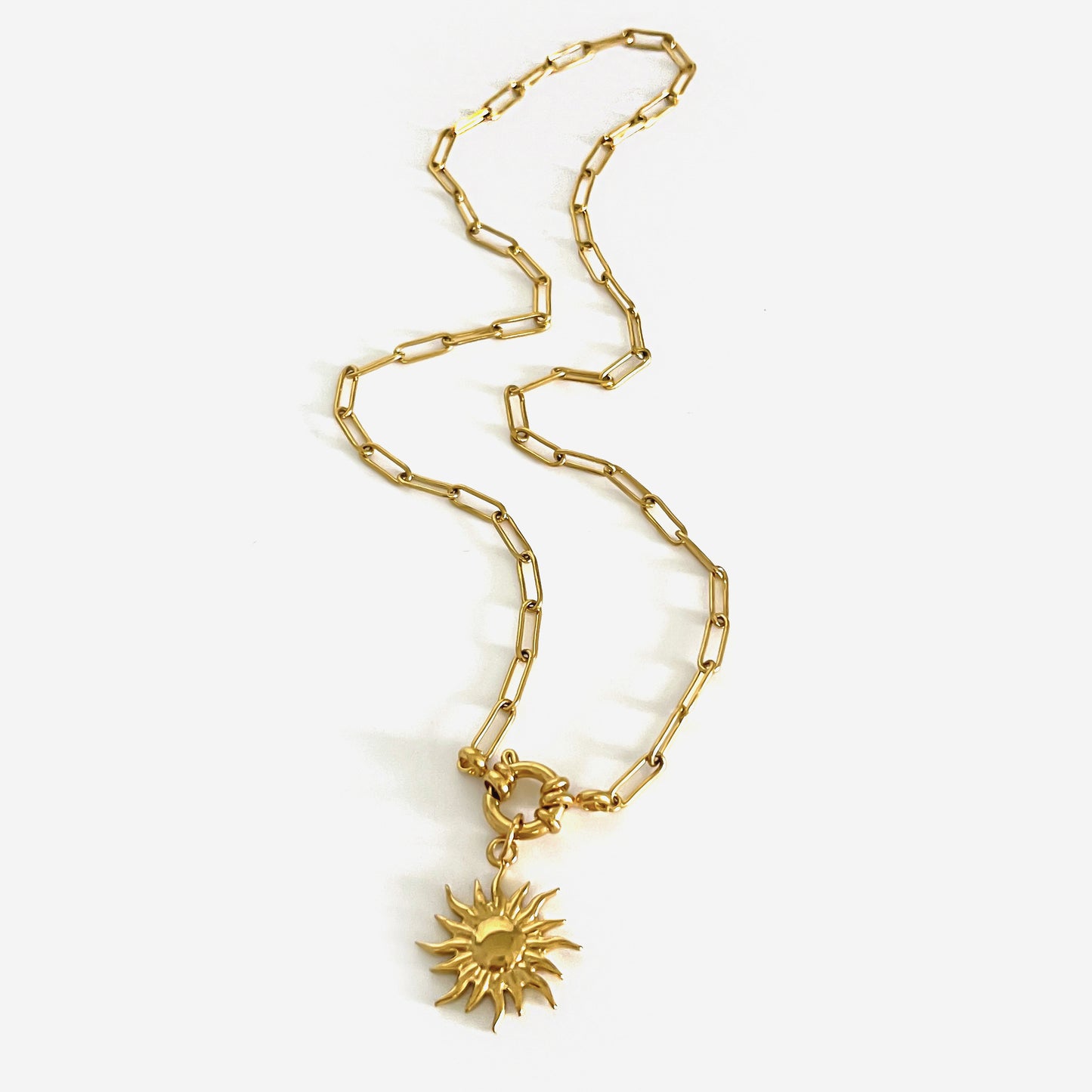 Sunflower Conch Titanium Necklace
