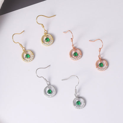 Elegant Beccarite Round Earrings