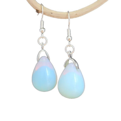 Elegant Water Drop Opal Earrings