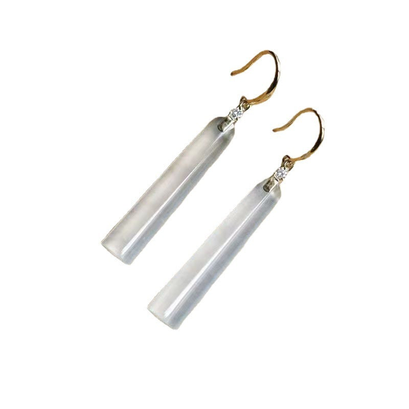 White Ice Plated Silver Earrings