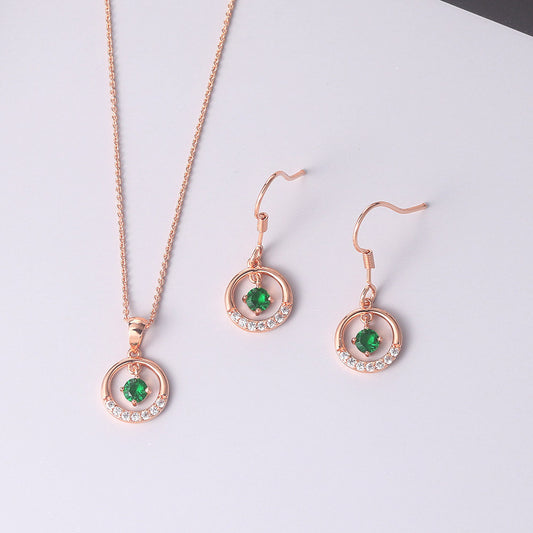 Elegant Beccarite Round Earrings