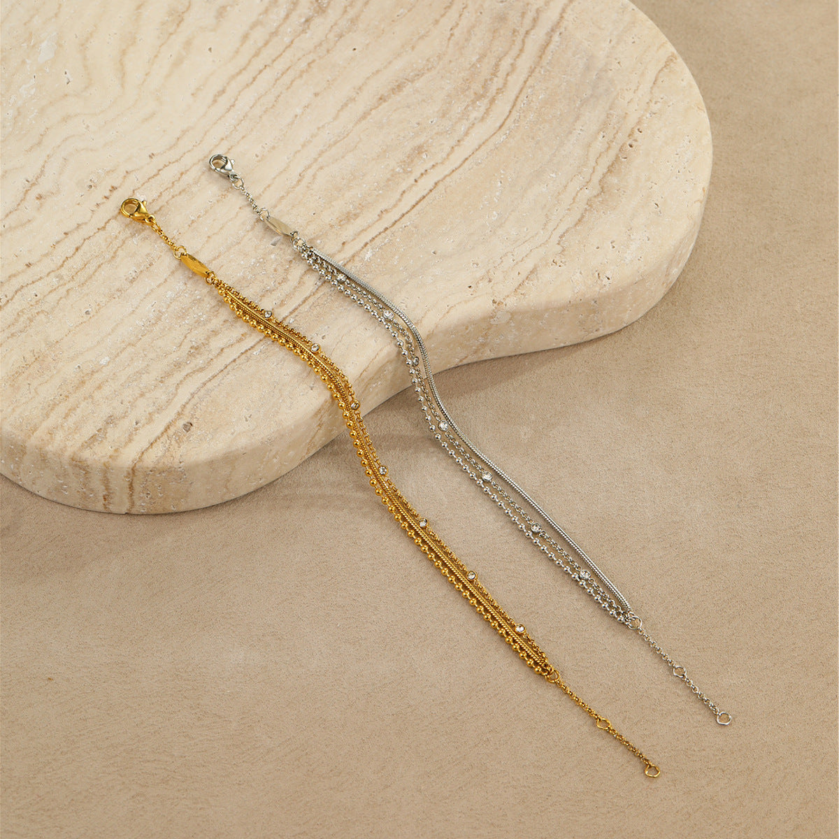 Elegant Zircon Inlaid Bracelet