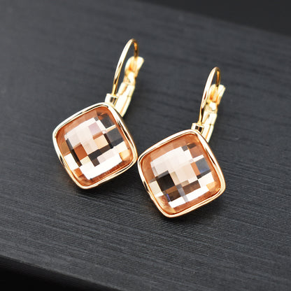 Korean Style Simple Square Earrings