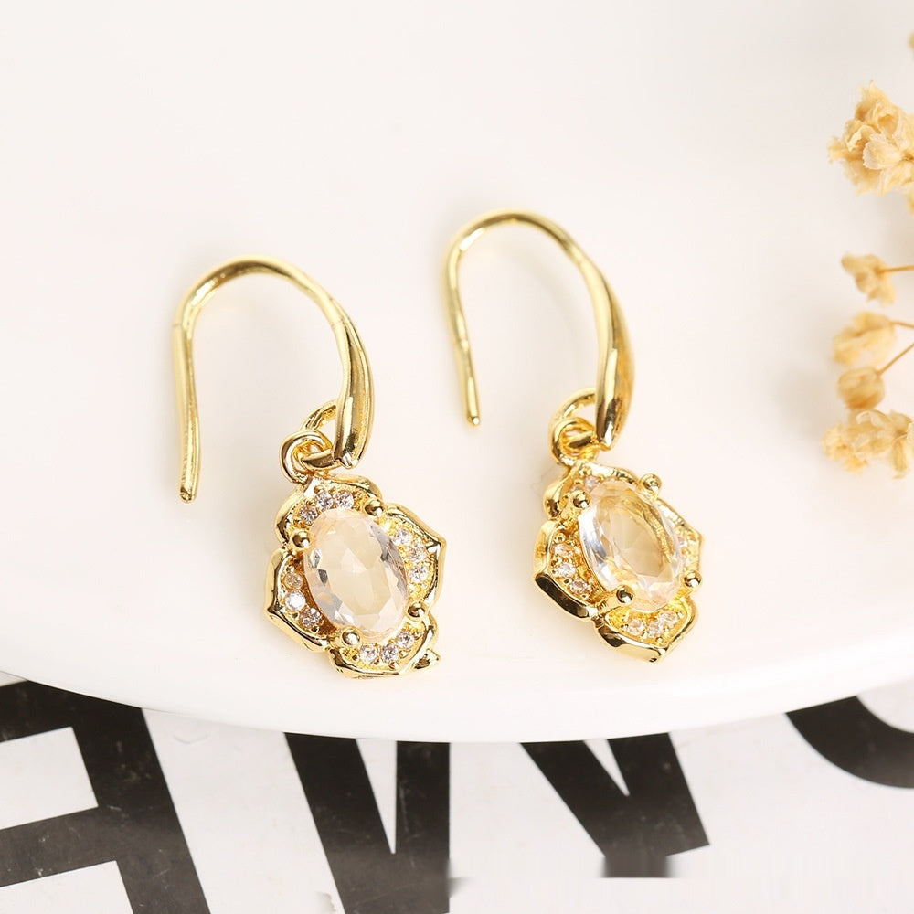 Elegant Crystal Zircon Jewelry Set