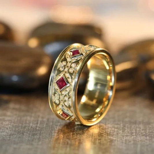 Retro Light Luxury Ring