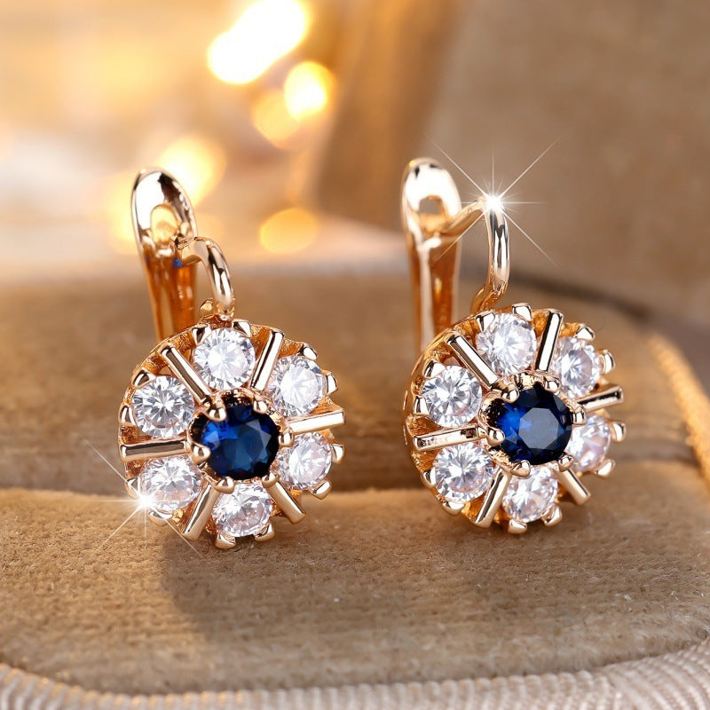 Elegant Flower Basket Earrings