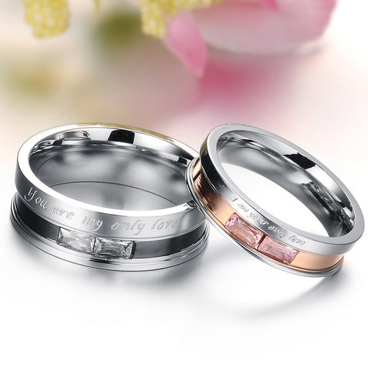 Timeless Titanium Couple Ring