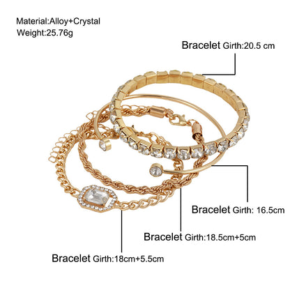 Vintage Bohemian Crystal Bracelets