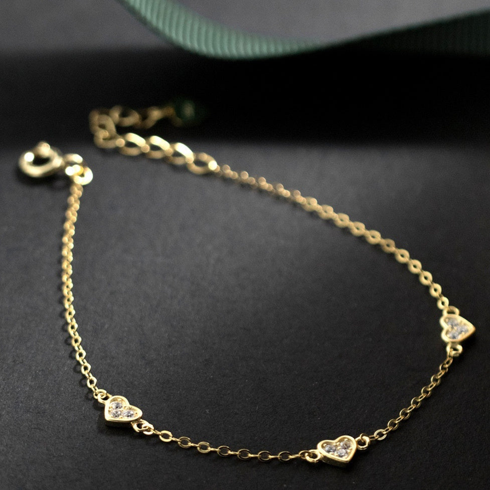 Elegant Diamond Silver Bracelet