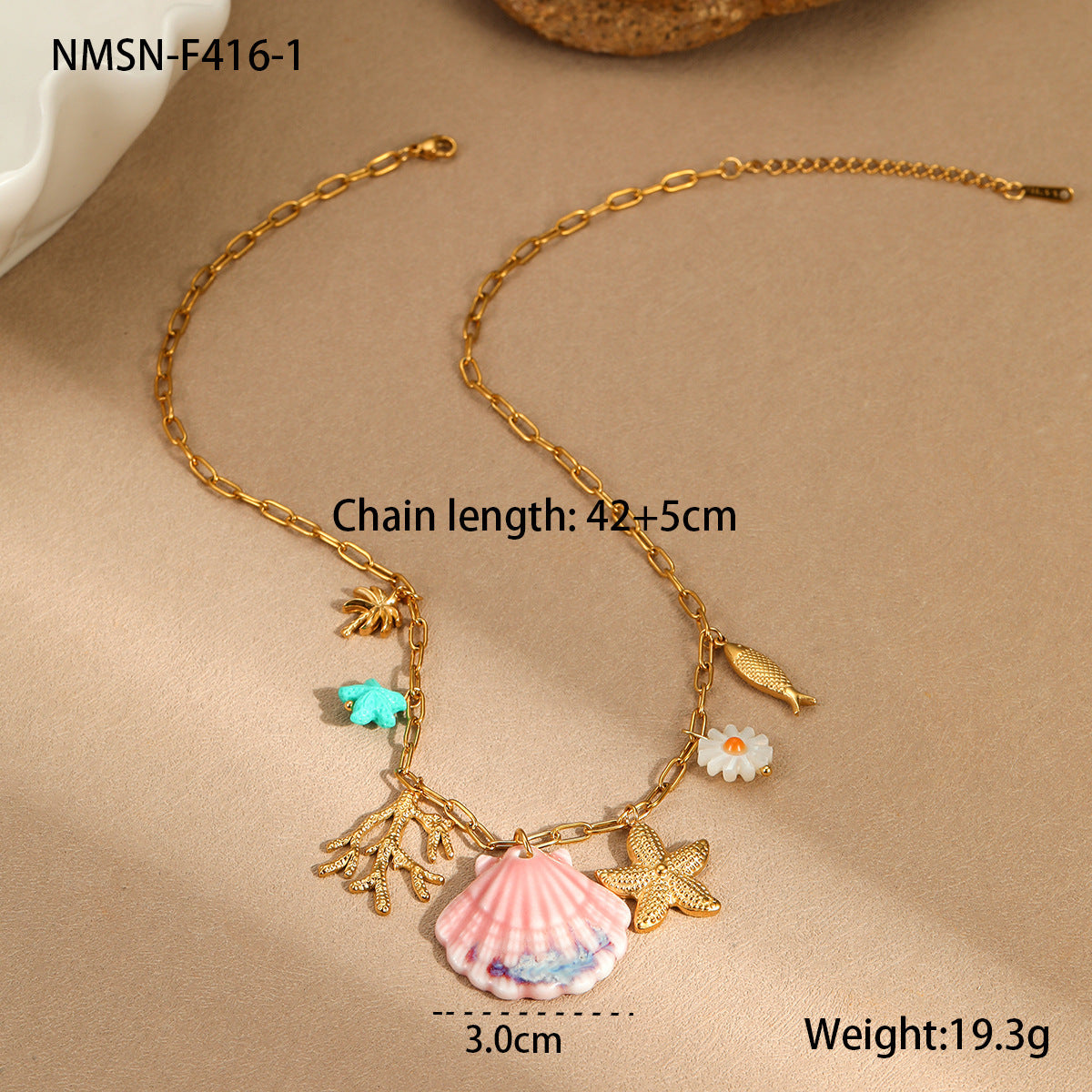 Ocean Starfish Vacation Necklace