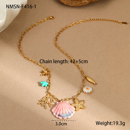 Ocean Starfish Vacation Necklace