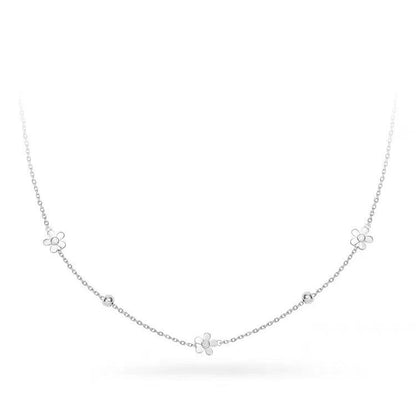 Sterling Silver Flower Necklace