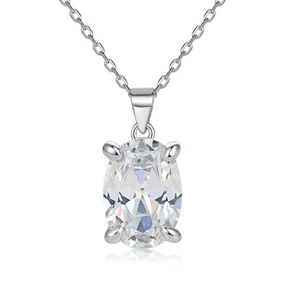 Elegant Oval Gem Necklace Set