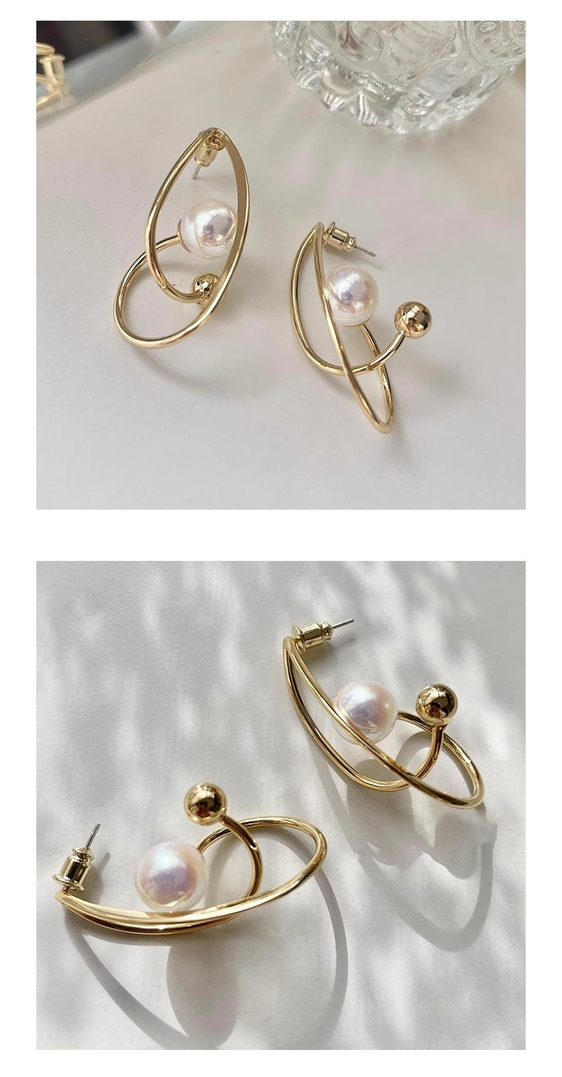 High-End Pearl Earrings