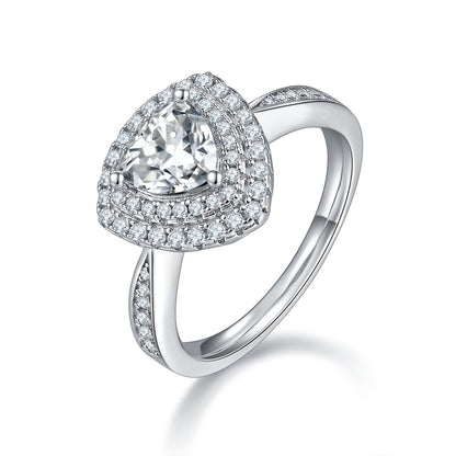 Elegant Moissanite Three-Piece Set