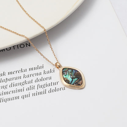 Exquisite Abalone Turquoise Necklace