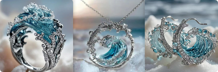 Elegant Stainless Steel Necklace Set