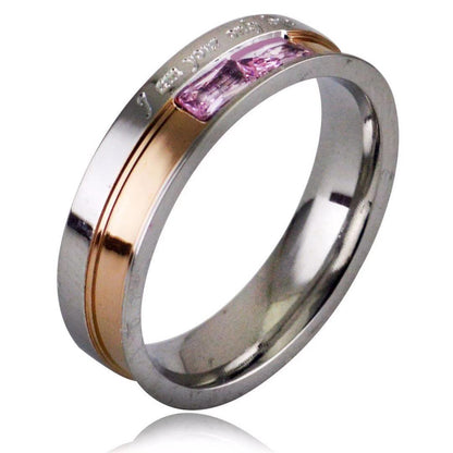 Timeless Titanium Couple Ring