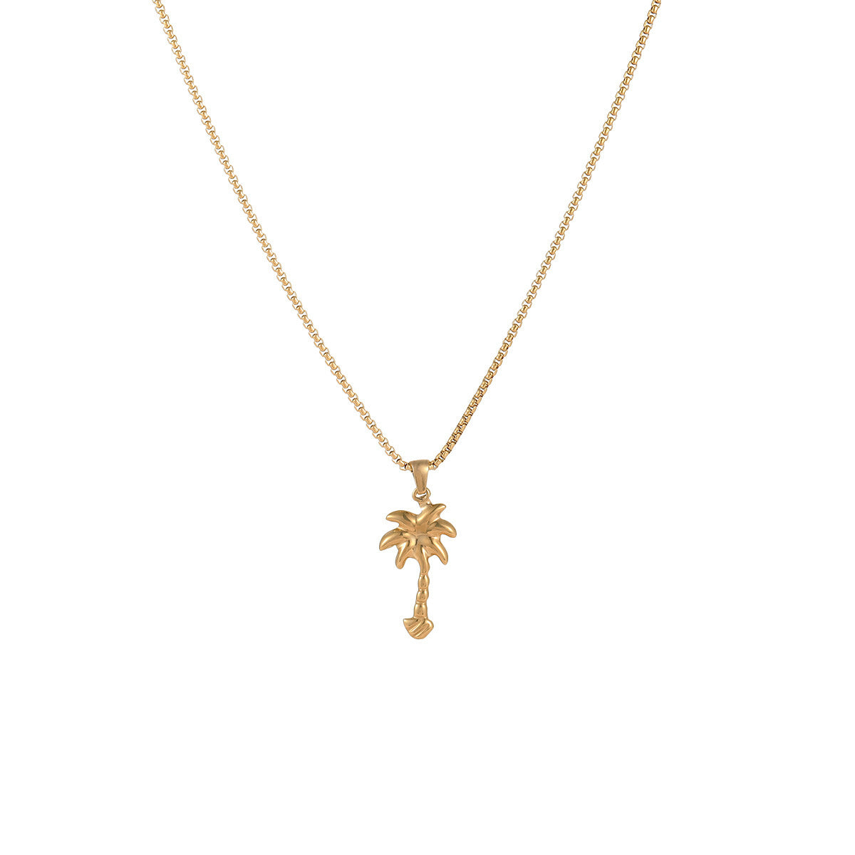Coconut Fishtail Stainless Steel Necklace