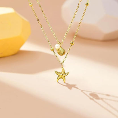 Summer Vacation Starfish Necklace