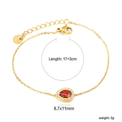Elegant Round Drop Bracelet