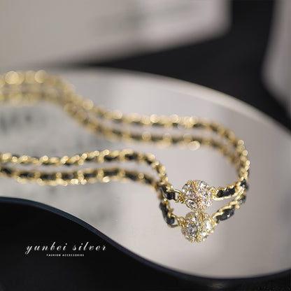 Retro Elegant Diamond Necklace