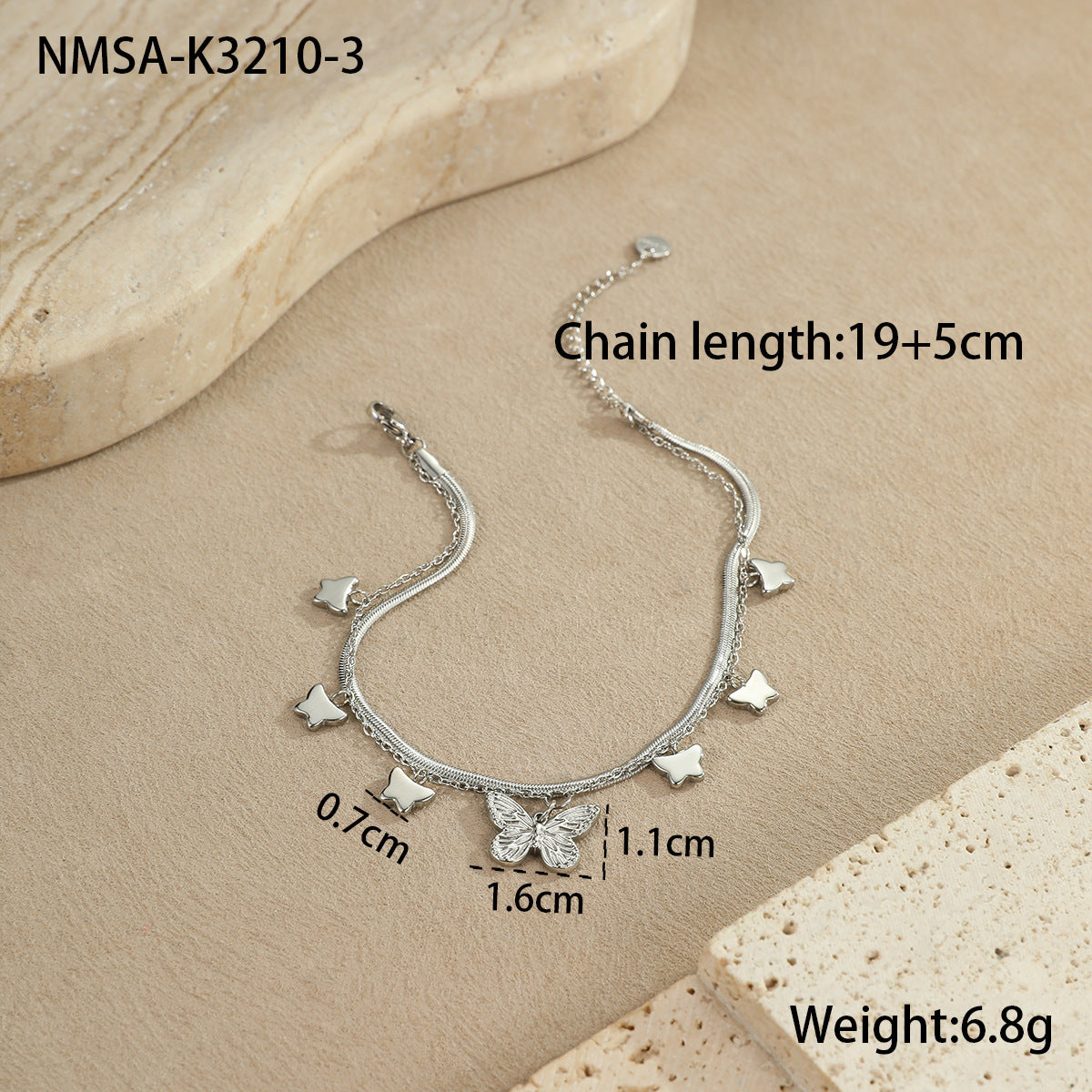 Ocean Style Stainless Steel Anklet