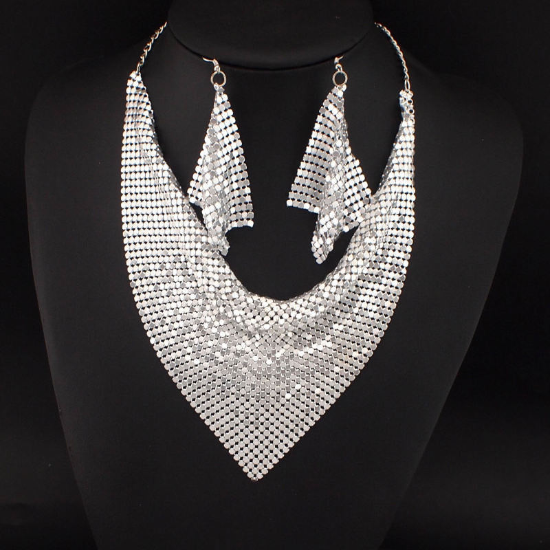 Silk Scarf Necklace Set