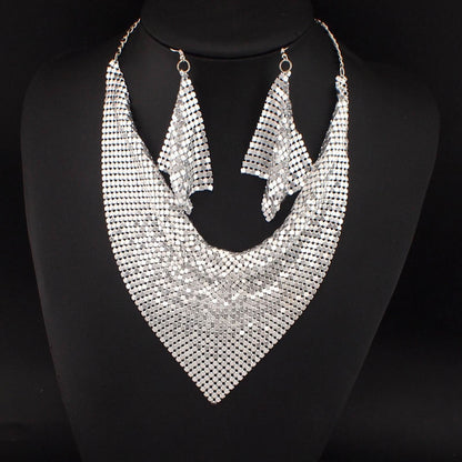 Silk Scarf Necklace Set
