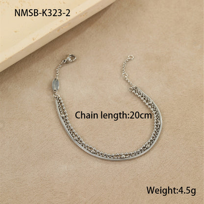 Elegant Zircon Inlaid Bracelet