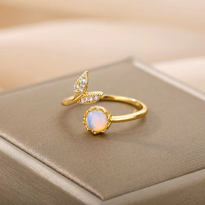 Elegant Flower Adjustable Ring