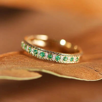 Elegant Green Zircon Ring