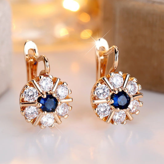 Elegant Flower Basket Earrings