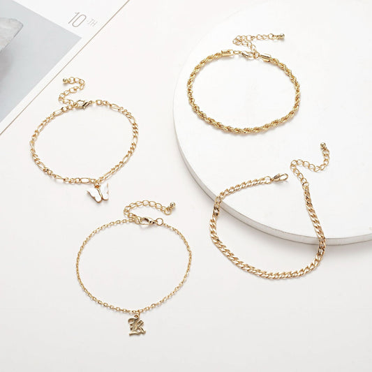 Personalized Golden Butterfly Anklet